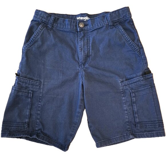 Wrangler Boys Shorts ~ Size 14 ~ Gamer ~ Tech Pockets ~ Gray and Navy - Picture 3 of 13